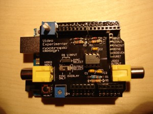 Assembled Video Experimenter Shield VideoExp2